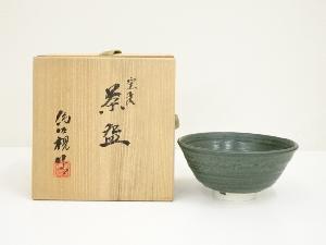 京焼　松本為佐視造　窯変茶碗（共箱）